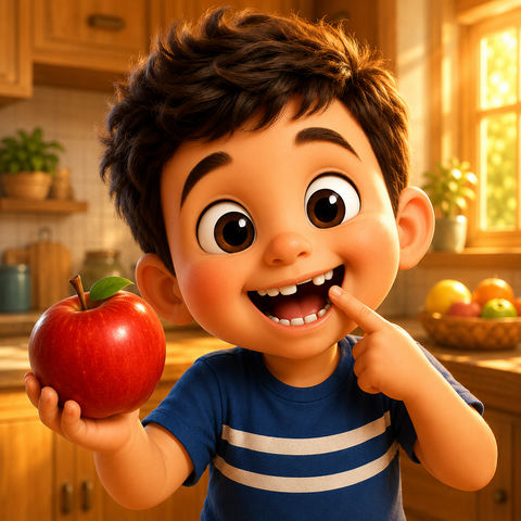 BENICIO PIERDE SU PRIMER DIENTE